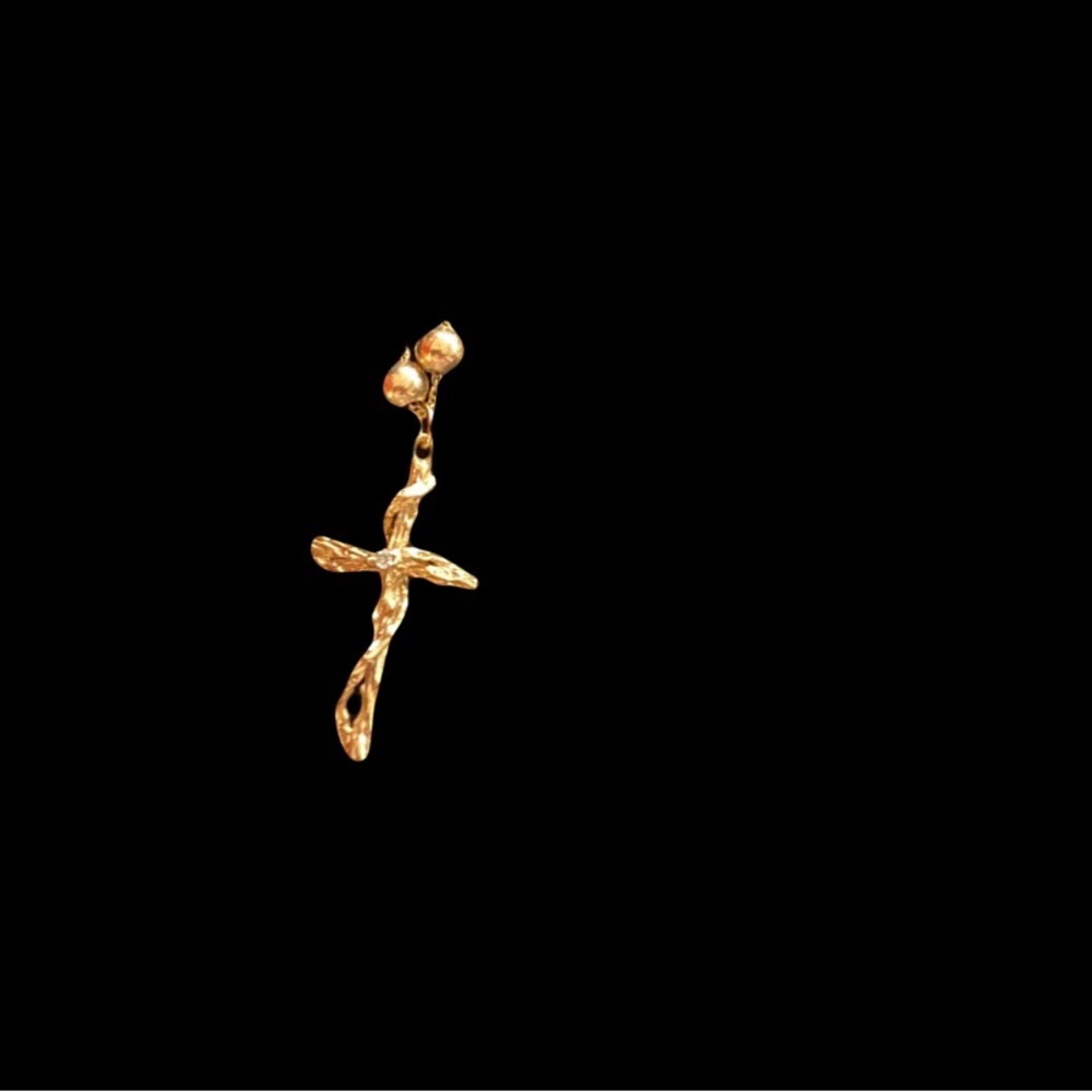 Gold Vintage 14k Yellow Gold Chain & 14k Yellow G… - image 8